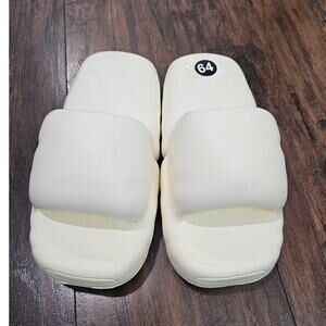 Bubble Slides Sides 38-39 CN Women Cream Color New